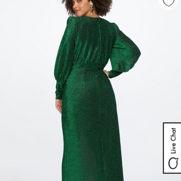 ELOQUII Cocktail Evening Sparkle Maxi Dress - Picture 3 of 6